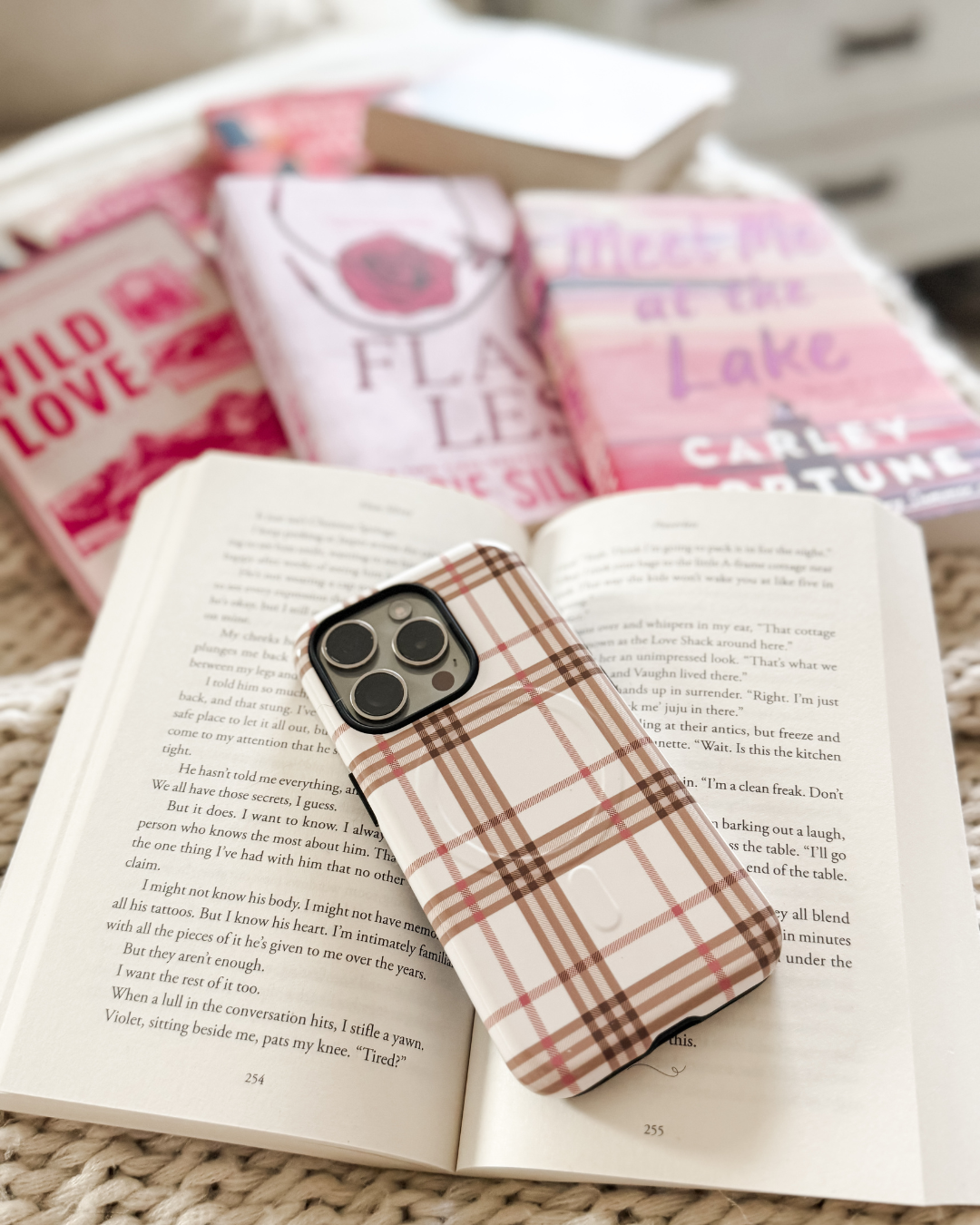 FF x Reading Through Realms - Plaid Phone Case