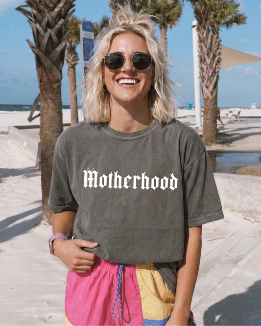 Motherhood (Gothic Font) - Tee