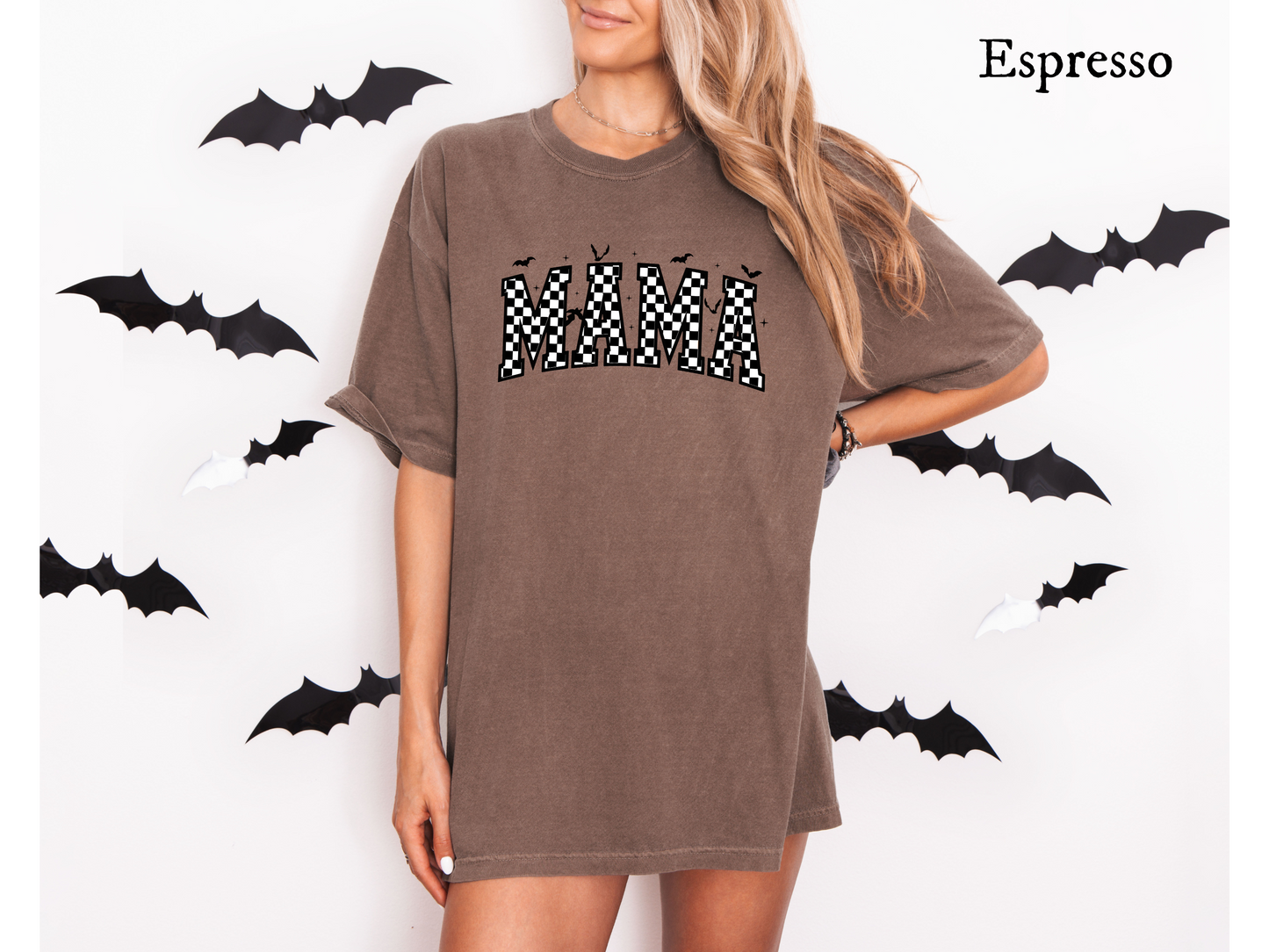 Spooky Mama Checkered - Tee