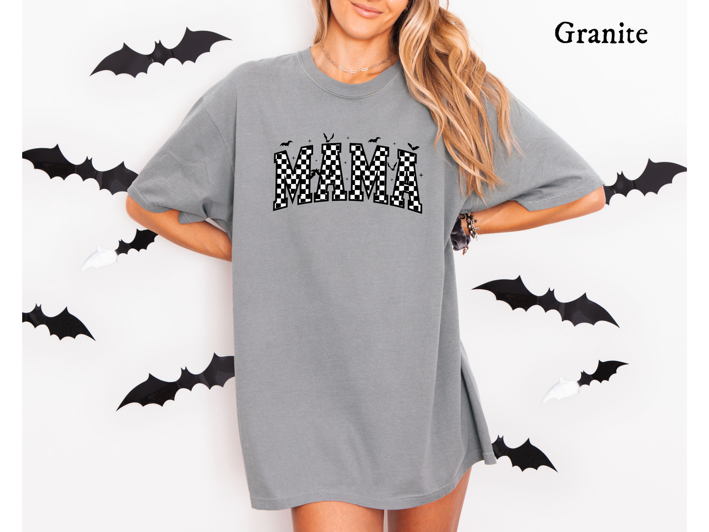 Spooky Mama Checkered - Tee