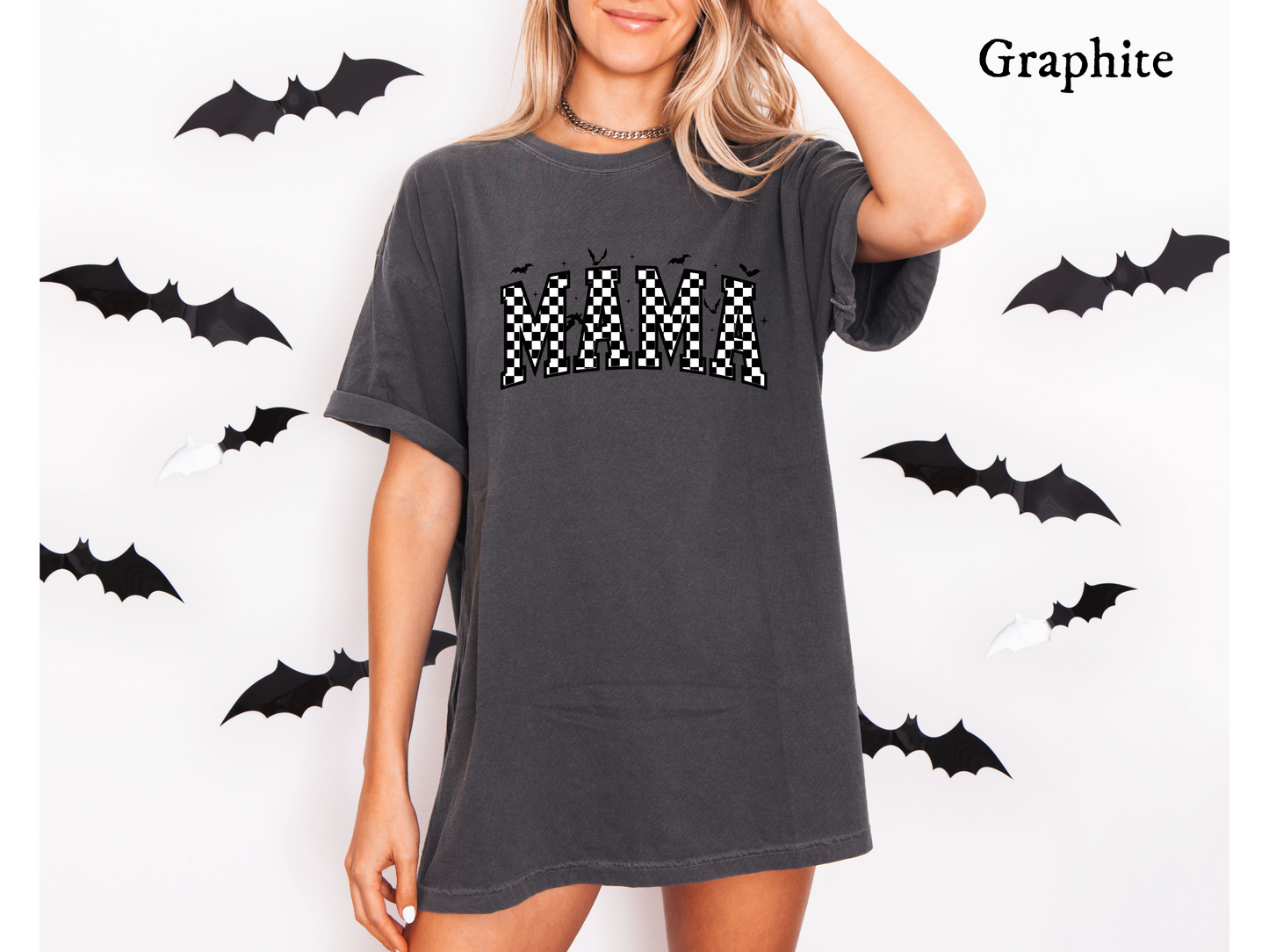 Spooky Mama Checkered - Tee
