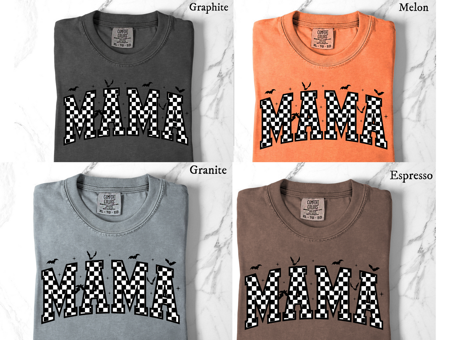 Spooky Mama Checkered - Tee