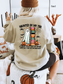 Haunted by My TBR (Gildan) Sweatshirt | Cozy Fall Apparel for Book Lovers, Halloween Gift, Reading Sweatshirt, Ghost Print, Unisex Crewneck
