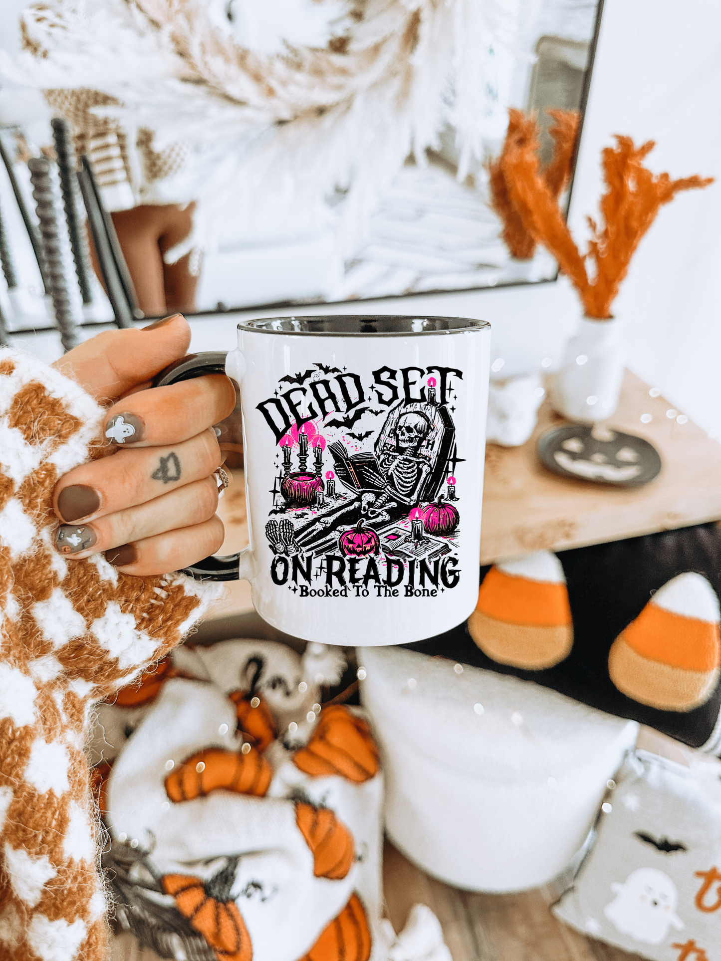 Dead Set on Reading - Mug