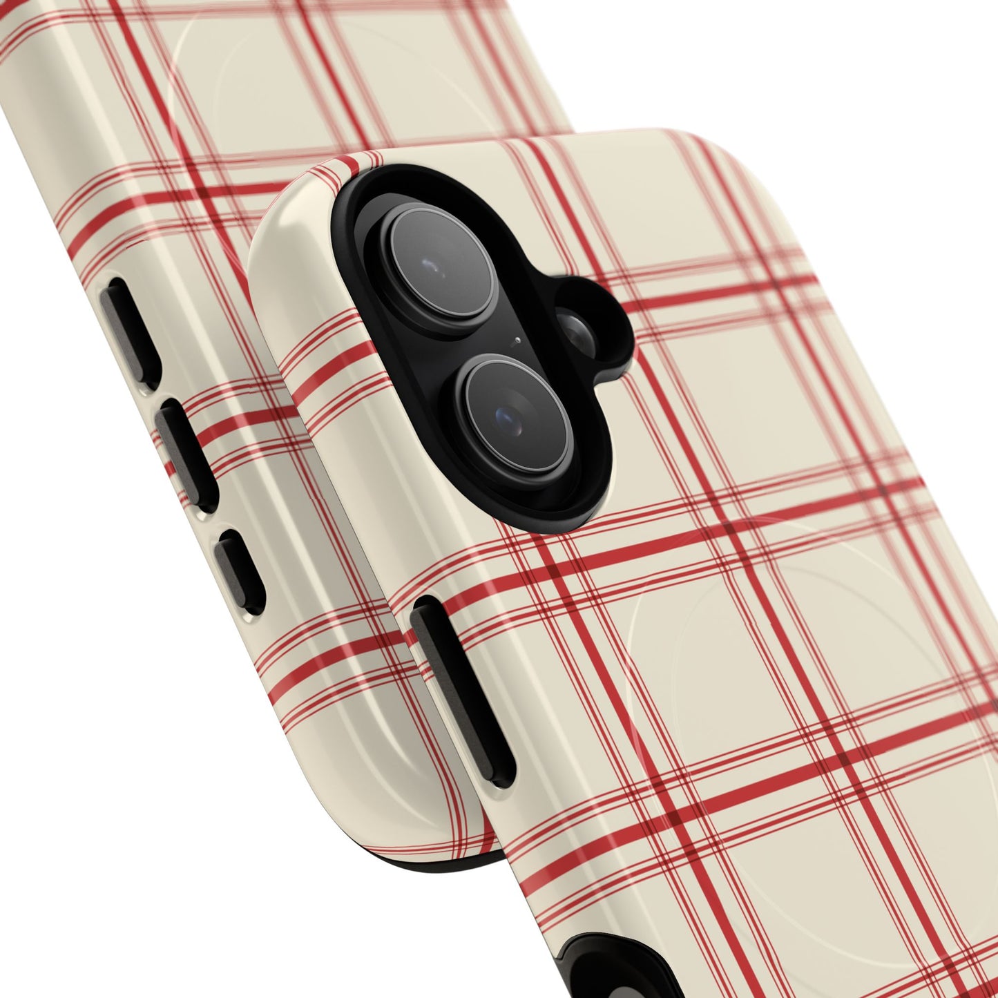 Red and White Plaid - Phone Case