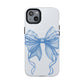 Coquette Blue Bow iPhone Case