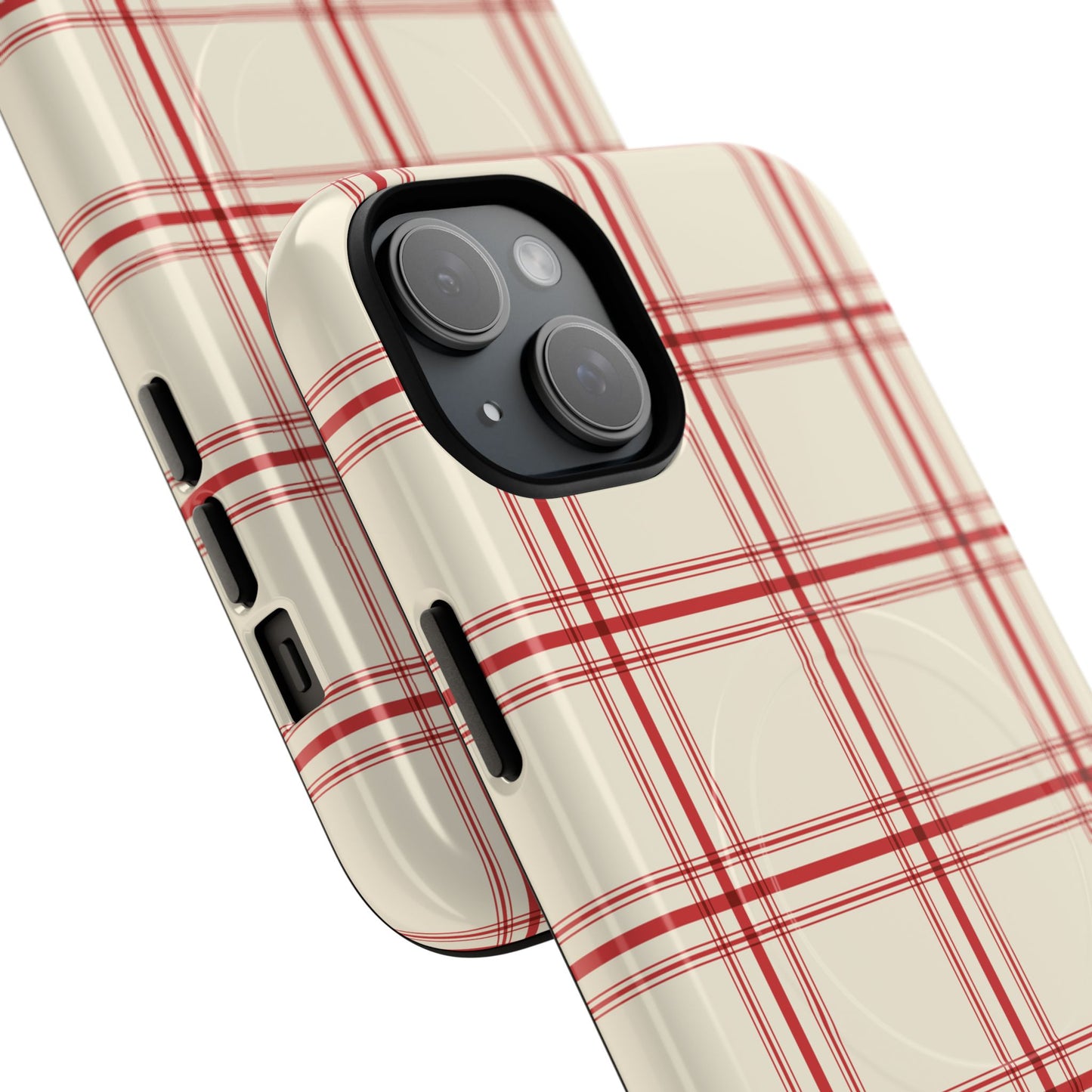 Red and White Plaid - Phone Case