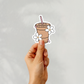 Iced Coffee + Daisies - Sticker