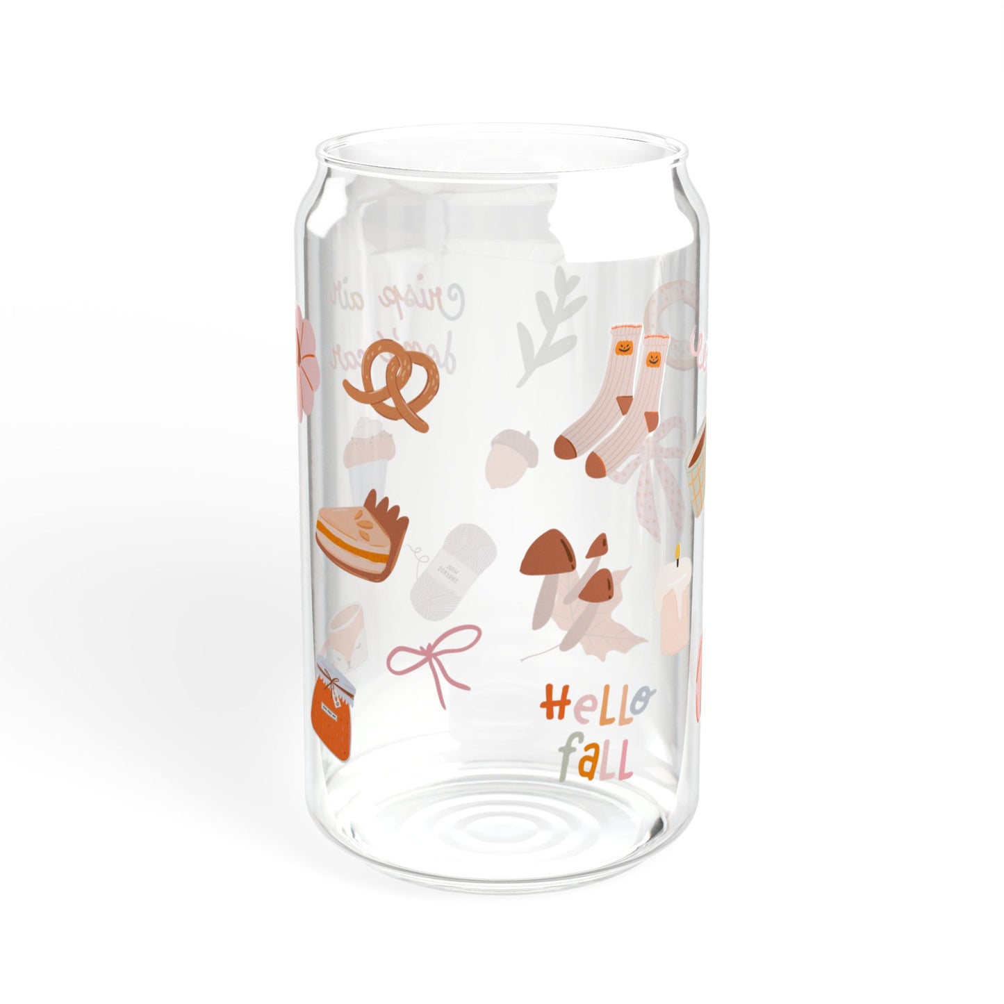 Fall Girlie Glass Cup