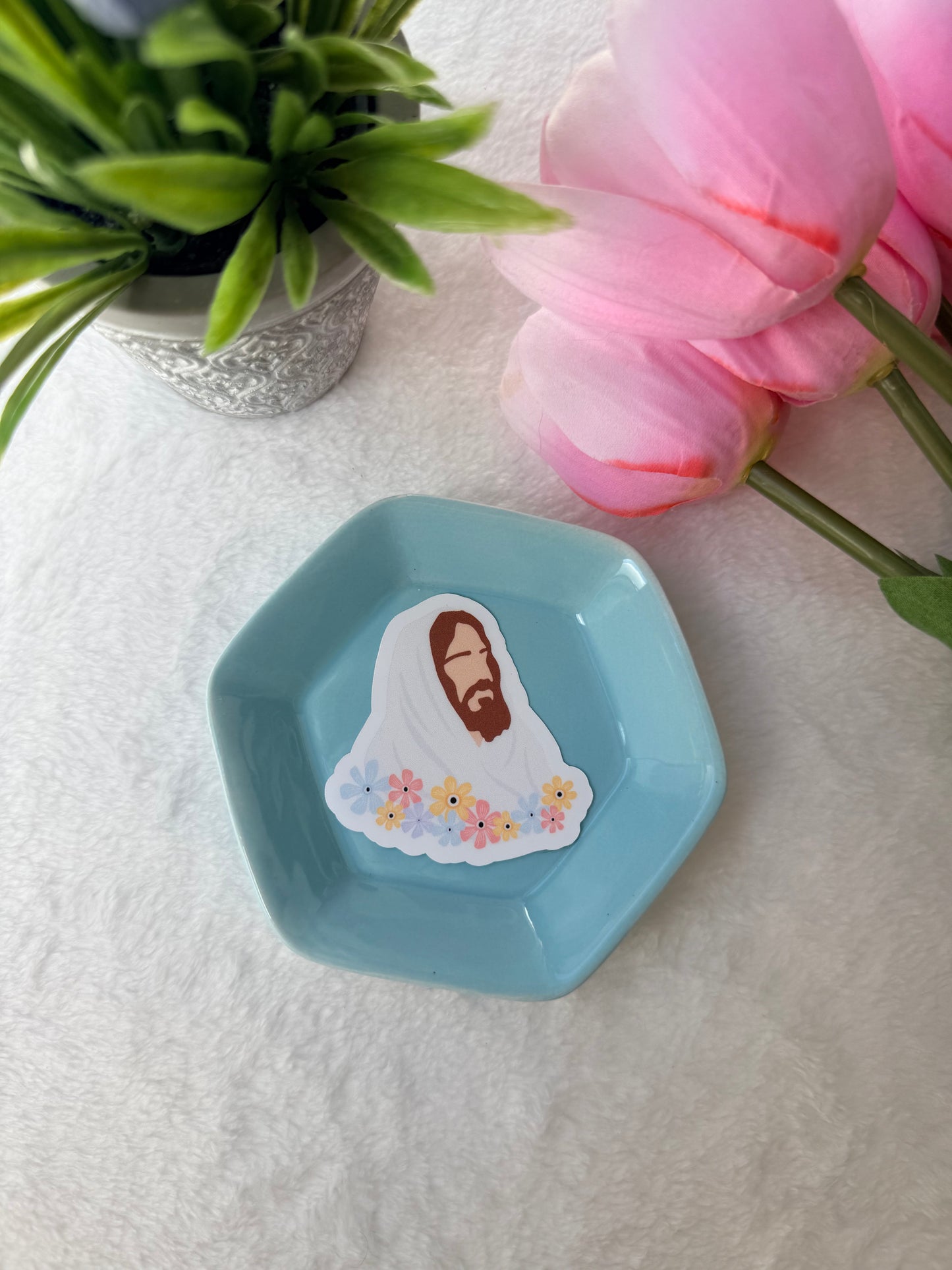 Jesus Floral - Sticker