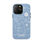 French Blue Bookish iPhone Case
