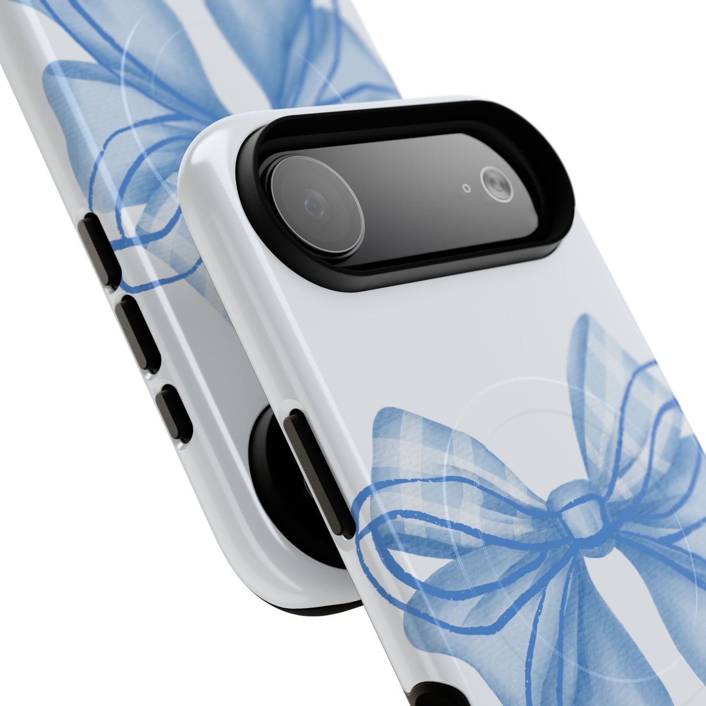 Coquette Blue Bow iPhone Case