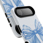Coquette Blue Bow iPhone Case