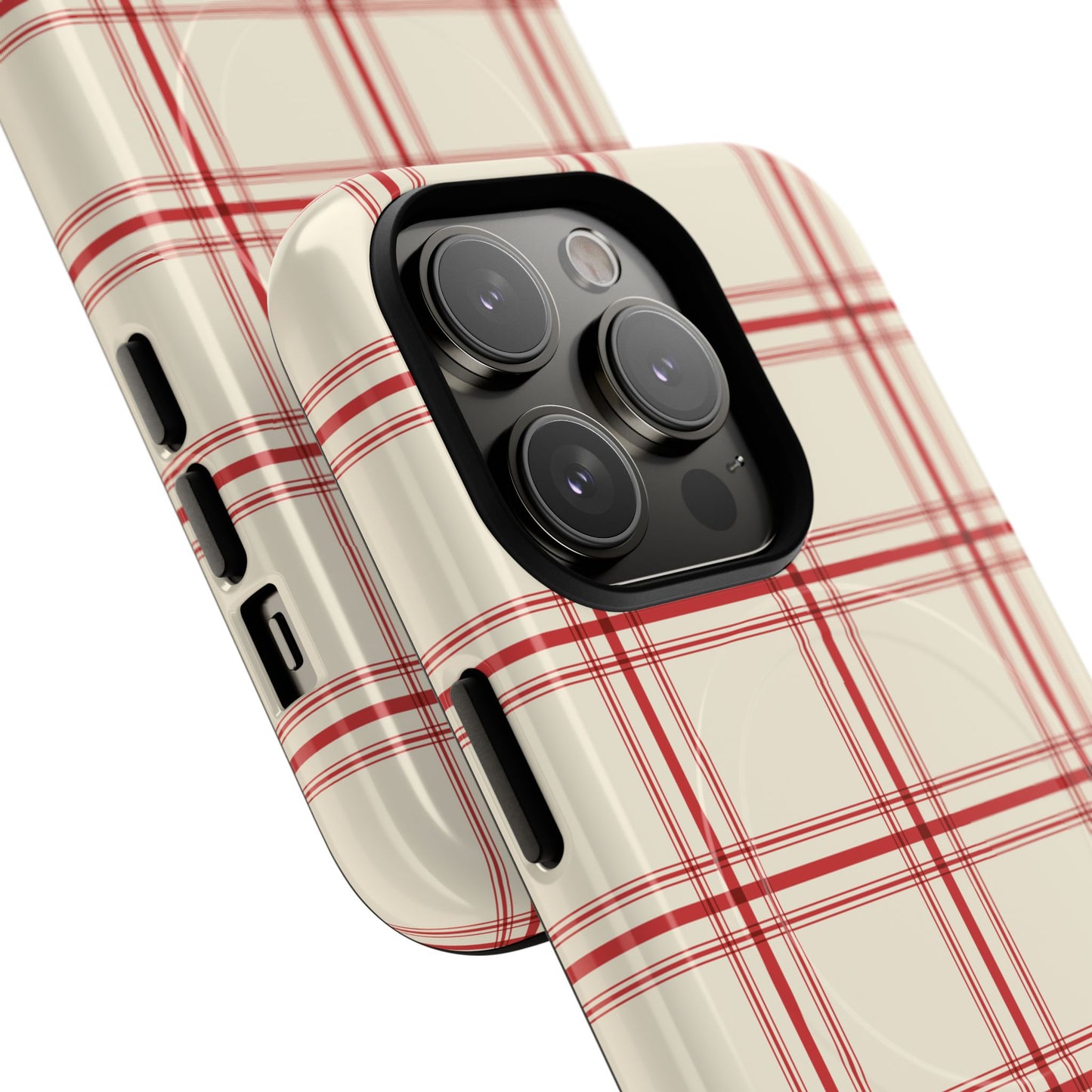 Red and White Plaid - Phone Case