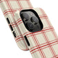 Red and White Plaid - Phone Case