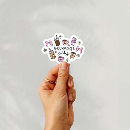 Beverage Girly - Sticker