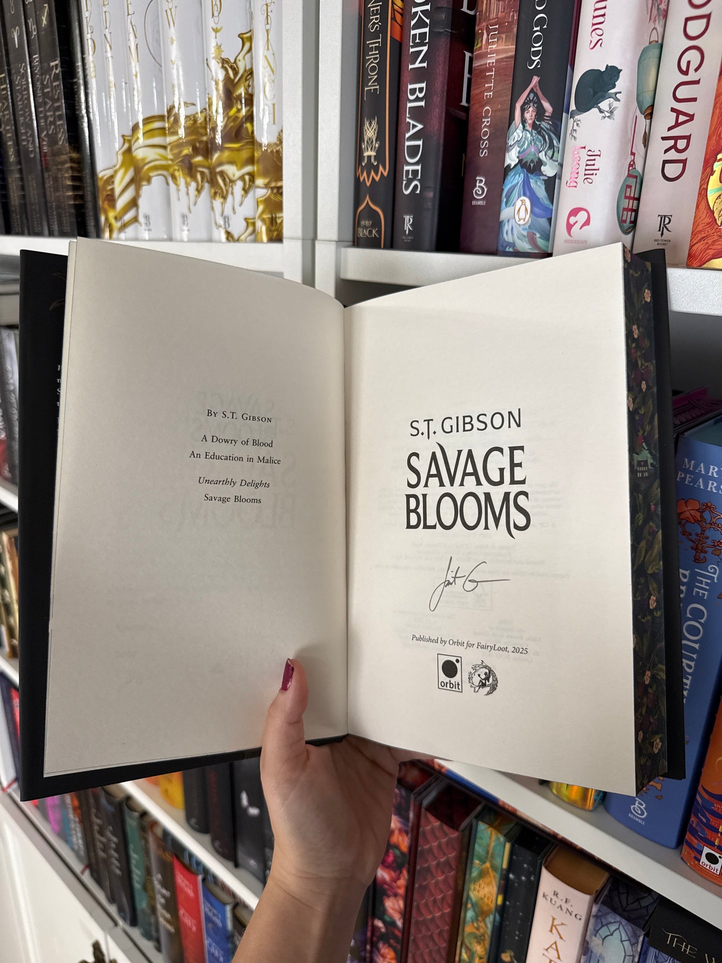 Savage Blooms – S. T. Gibson (Fairyloot)(Hardback)(SIGNED)