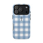 Blue Gingham Cross - Phone Case
