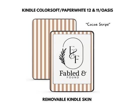 Cocoa Stripe - Kindle Skin