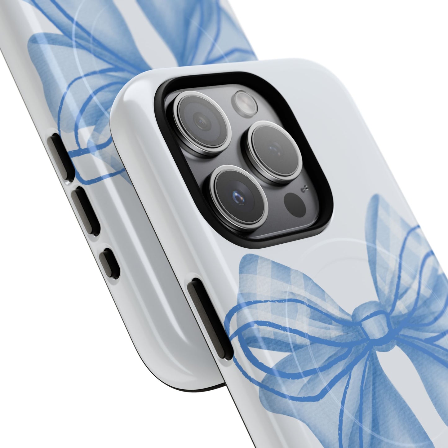 Coquette Blue Bow iPhone Case