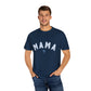 Blue Bow Coquette MAMA - Comfort Colors Tee