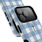 Blue Gingham Cross - Phone Case