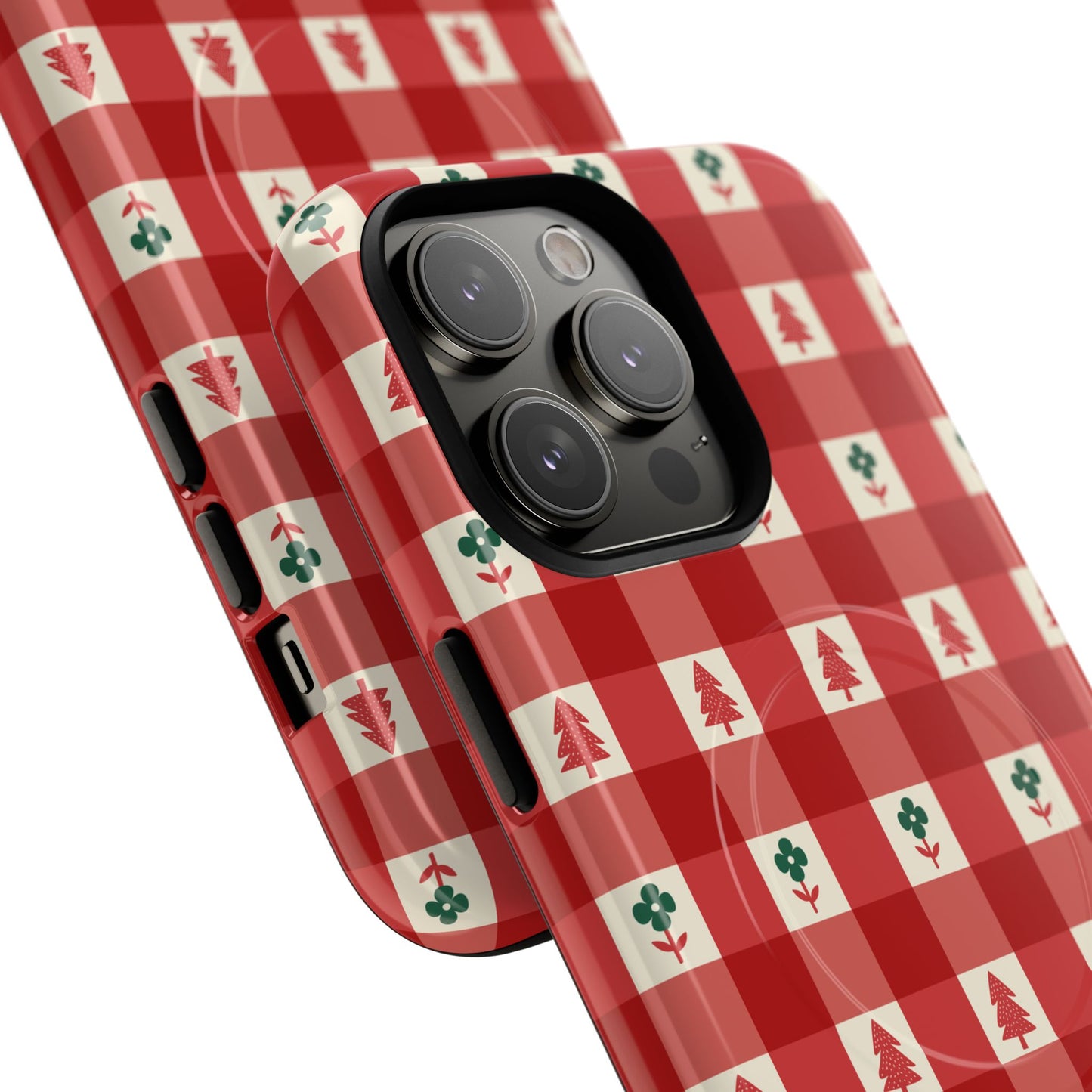 Red Gingham Holiday - Phone Case