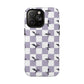 Dragon Check Phone Case — Lavender