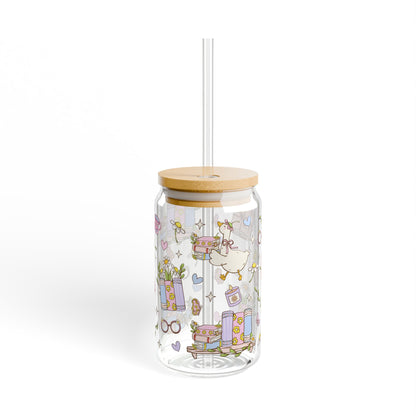Spring Bookish - Glass Cup