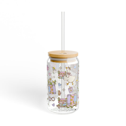 Spring Bookish - Glass Cup