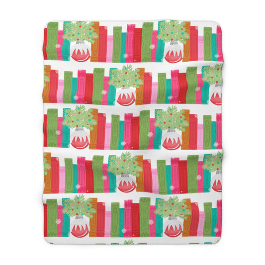Christmas Bookshelf - Blanket