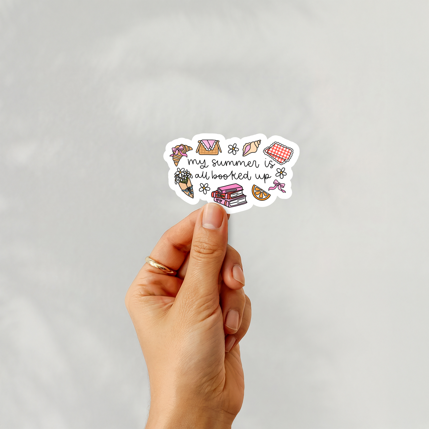 My Summer is Booked Up - Sticker