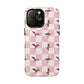 Dragon Check Phone Case — Pink
