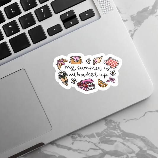 My Summer is Booked Up - Sticker
