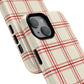 Red and White Plaid - Phone Case