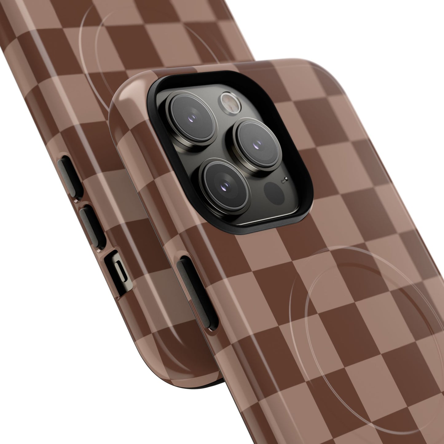Cocoa Checkered Phone Case