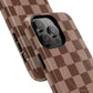 Cocoa Checkered Phone Case