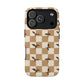 Dragon Check Phone Case — Camel