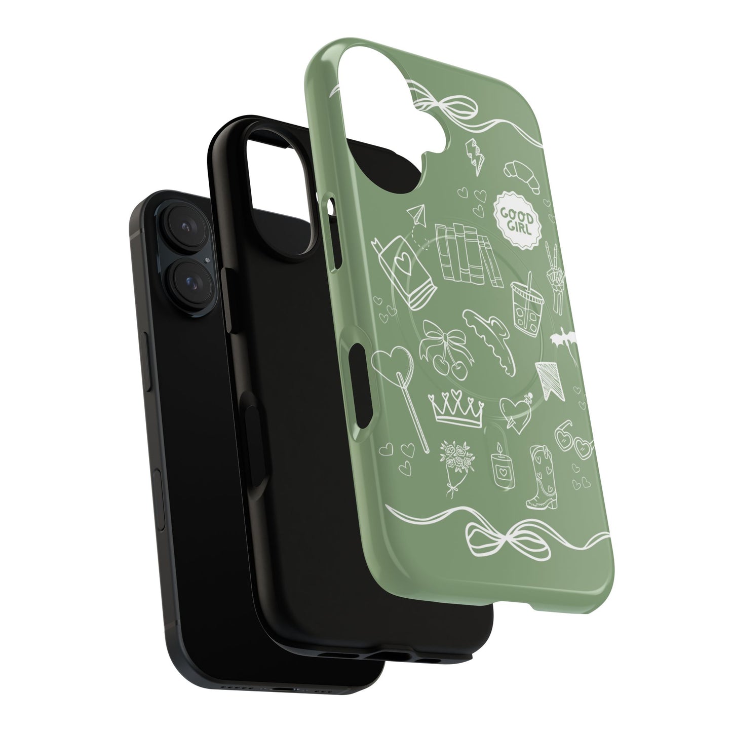 Sage Green Bookish iPhone Case