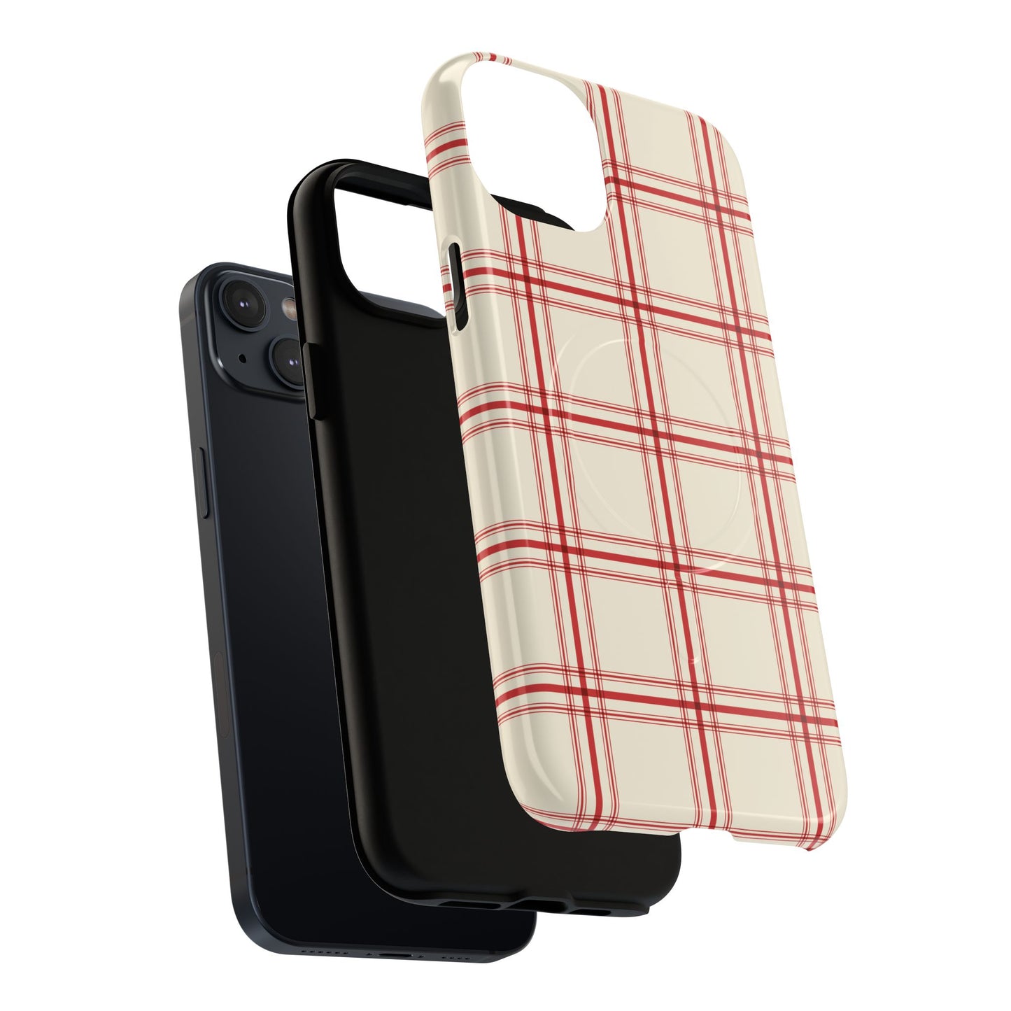 Red and White Plaid - Phone Case