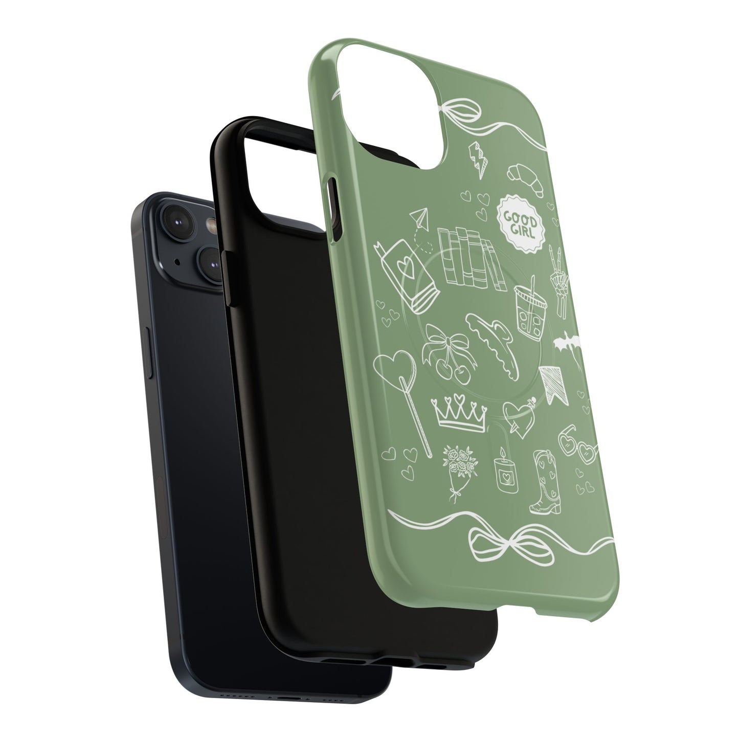 Sage Green Bookish iPhone Case
