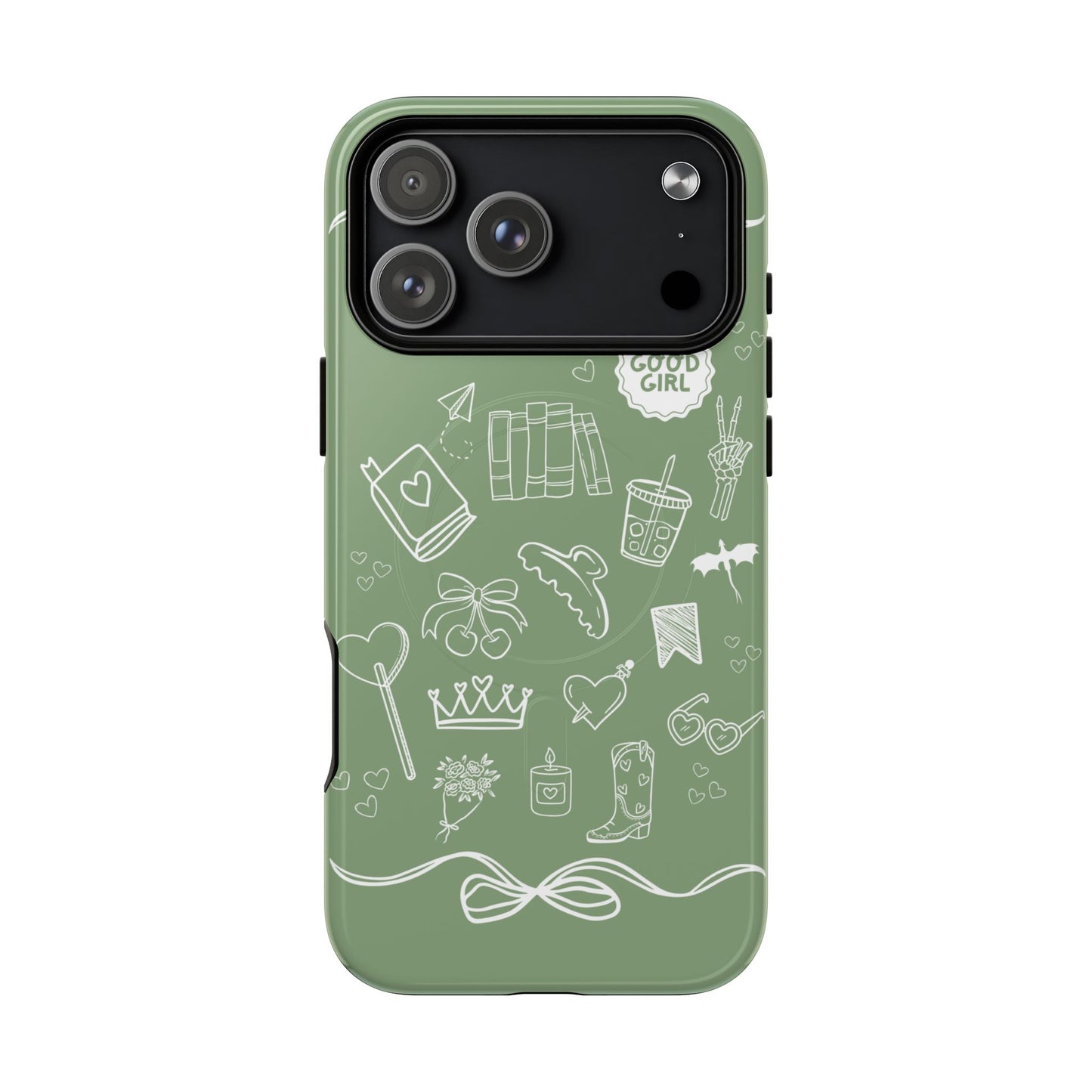 Sage Green Bookish iPhone Case