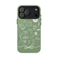 Sage Green Bookish iPhone Case