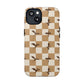 Dragon Check Phone Case — Camel