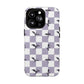 Dragon Check Phone Case — Lavender