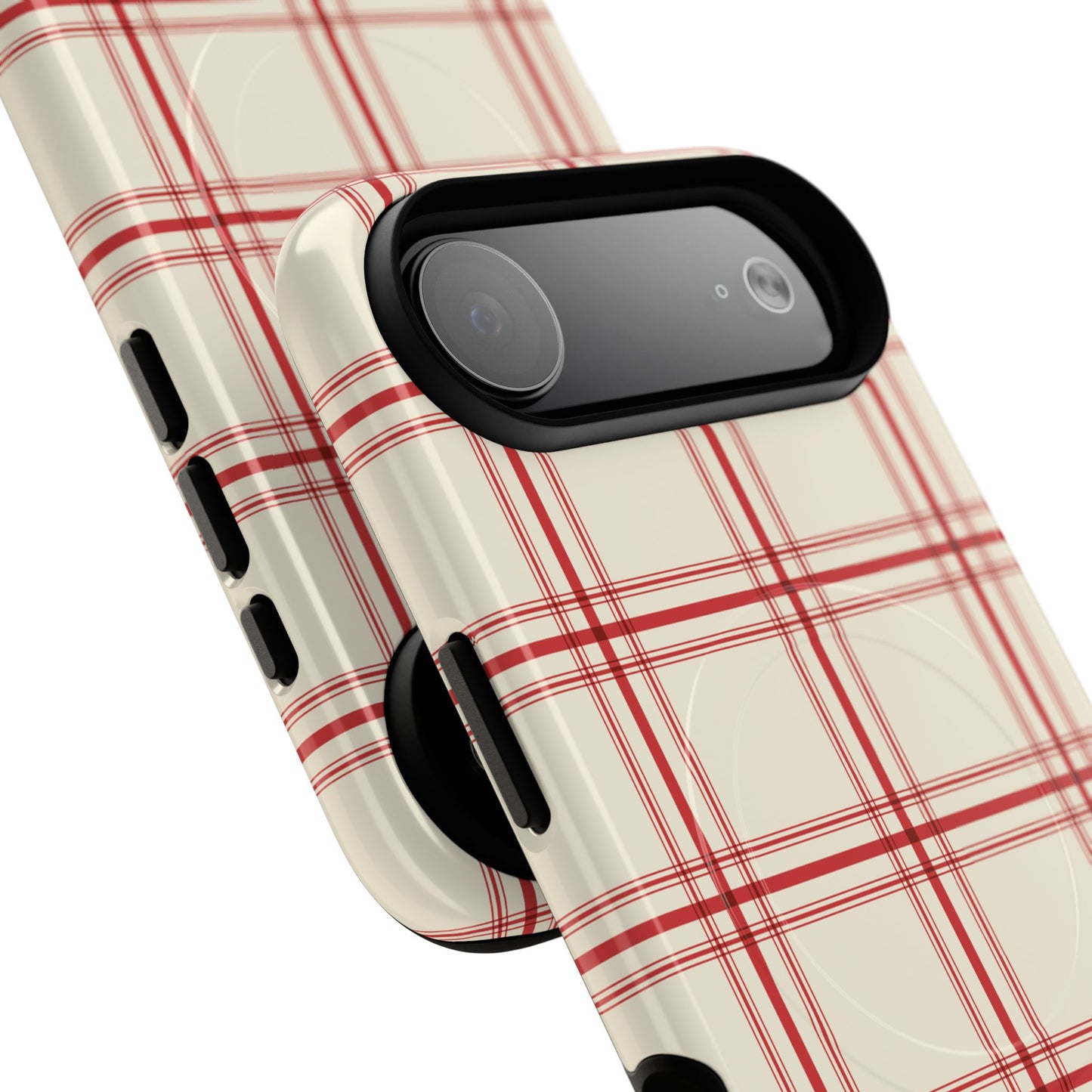 Red and White Plaid - Phone Case