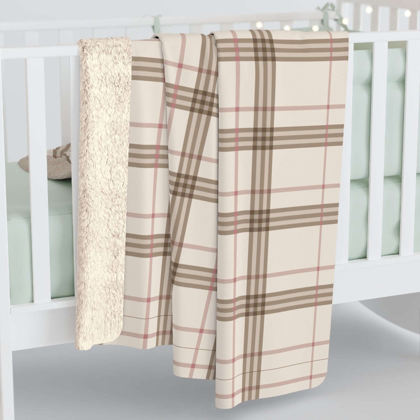 FF x Reading Through Realms - Plaid Sherpa Blanket