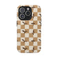 Dragon Check Phone Case — Camel
