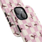 Dragon Check Phone Case — Pink