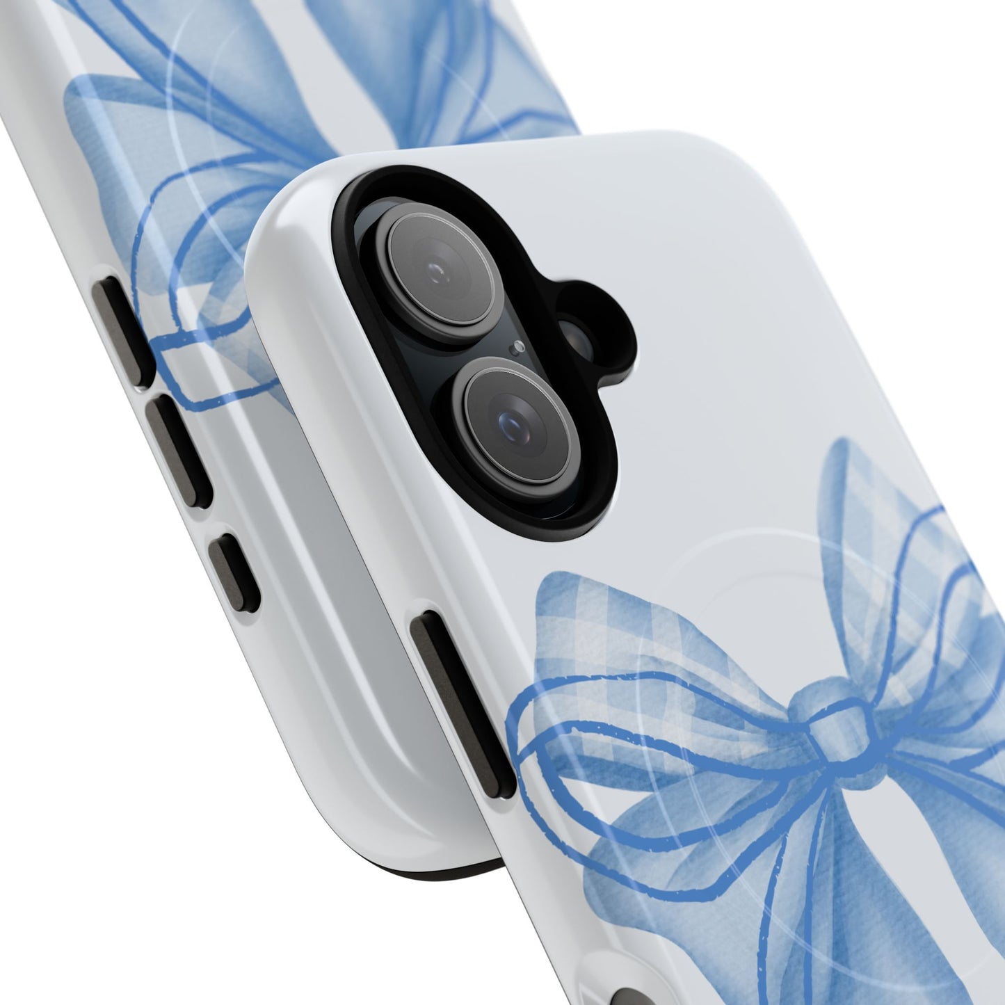 Coquette Blue Bow iPhone Case